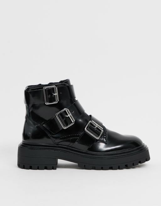 Asos shop buckle boots