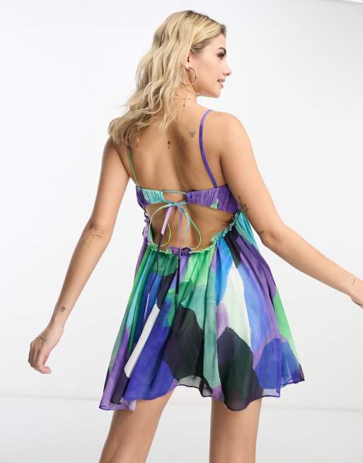  Long Sleeve Rainbow Net Chemise: Clothing, Shoes & Jewelry