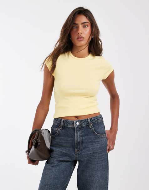 ASOS DESIGN - Baby T-shirt met korte mouwen in lichtgeel - view 1