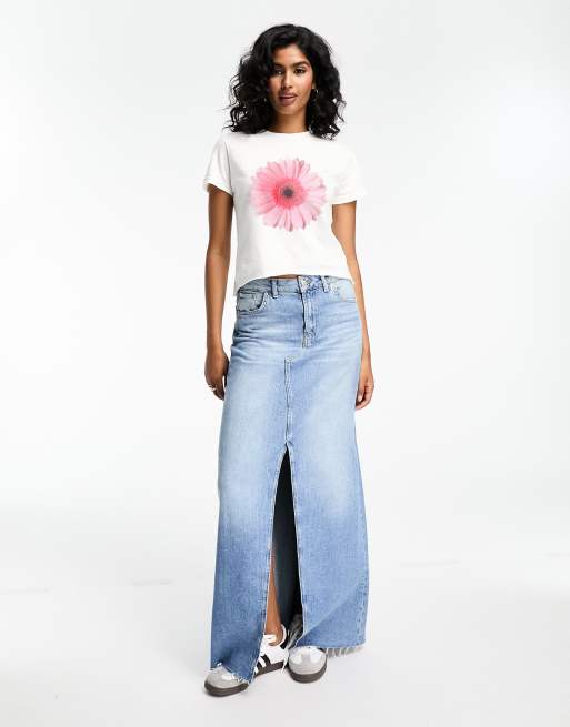 ASOS DESIGN - Baby T-shirt met roze bloemprint in wit, 2 van 3