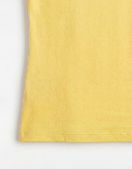 ASOS DESIGN Baby tee with Costa Rica embroidered graphic in yellow, 7 of 8