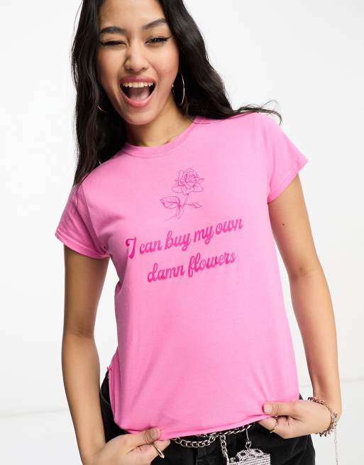 Asos pink t store shirt