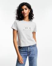 ASOS DESIGN oversized tee with ribbon cherry graphic in white | ASOS