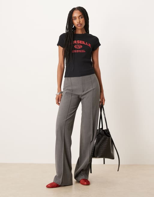 ASOS DESIGN baby tee with Marseille location graphic in black, 2 of 4