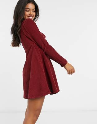 baby doll dress red