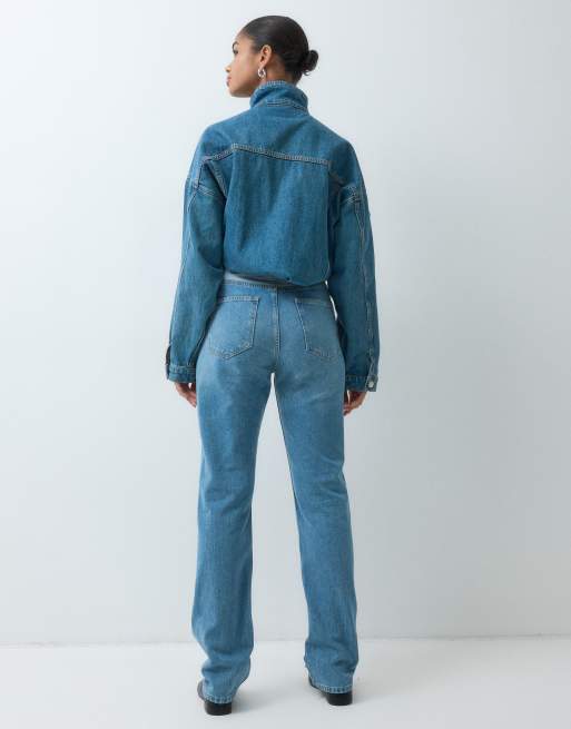 ASOS DESIGN back to front straight leg jean, 4 of 5