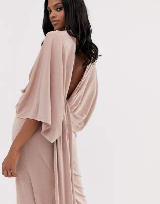 backless kimono dress