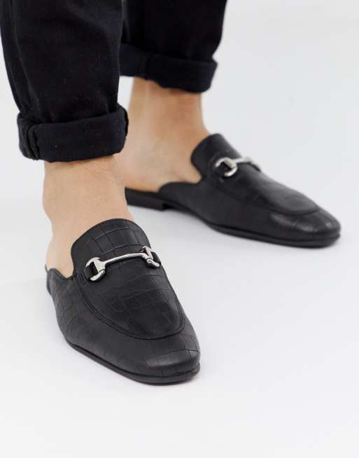 Backless mule store loafers mens