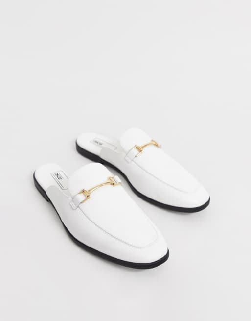 White backless loafers hot sale womens