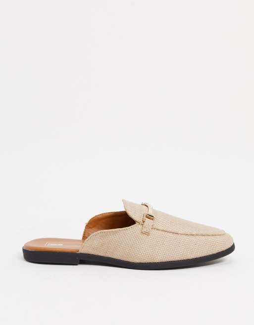 Asos design moves leather best sale mule loafers