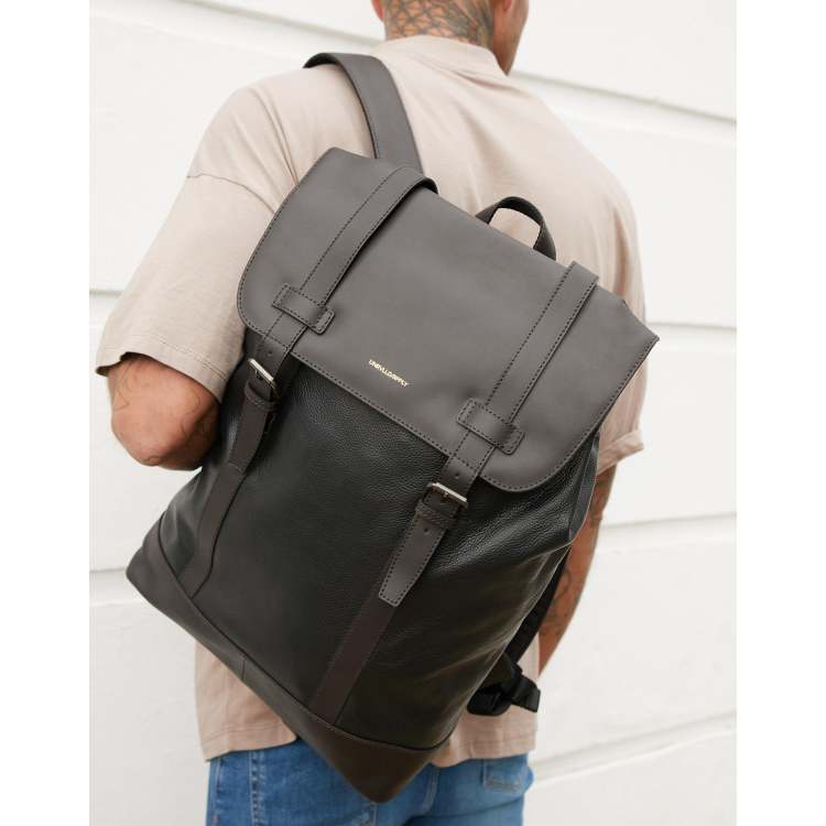 Asos black online rucksack