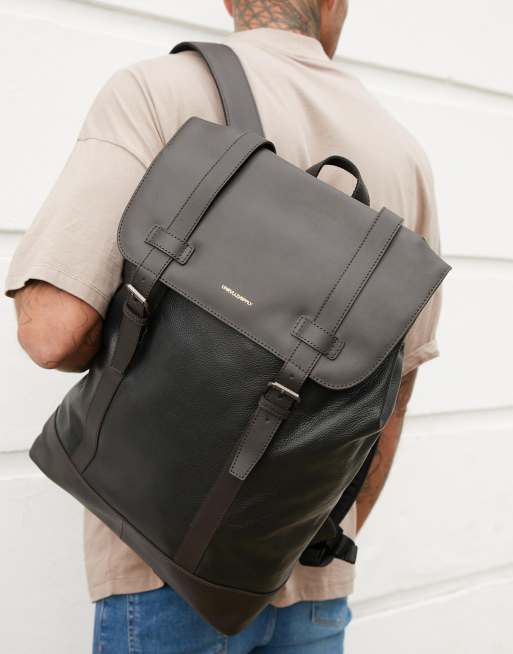 Asos leather outlet rucksack