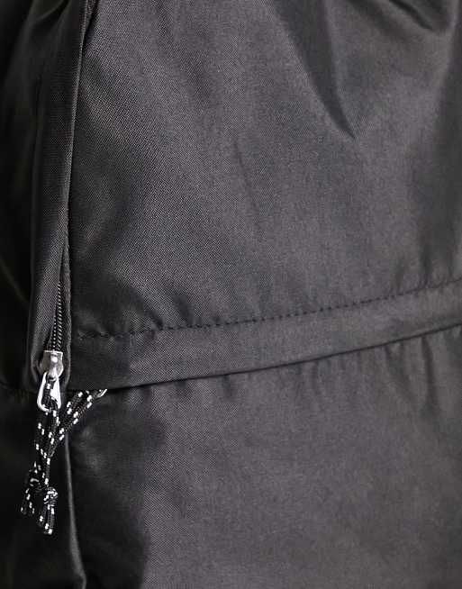 ASOS DESIGN backpack in black nylon with contrast puller , 3 of 4