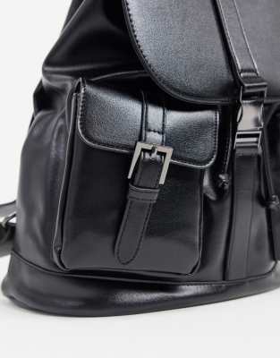 asos black rucksack