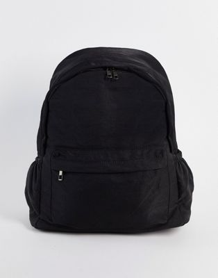 ASOS DESIGN backpack with laptop compartment in black