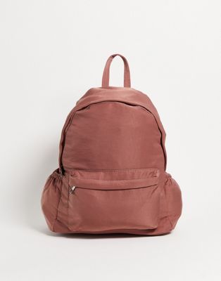 ASOS DESIGN backpack with laptop compartment in mauve