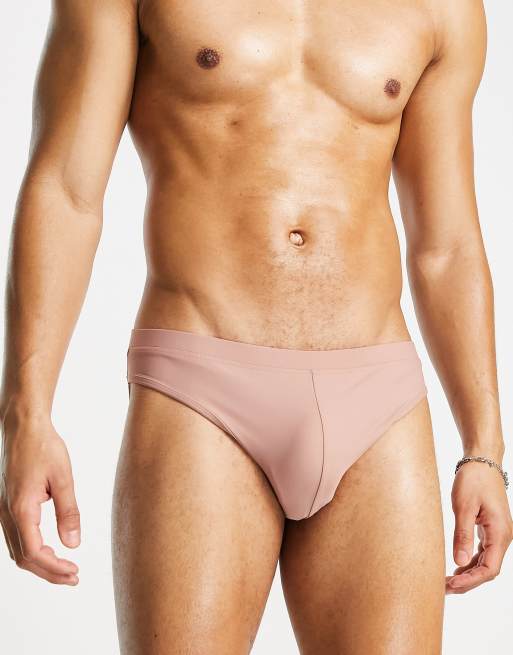 ASOS DESIGN – Badehose in Hellrosa