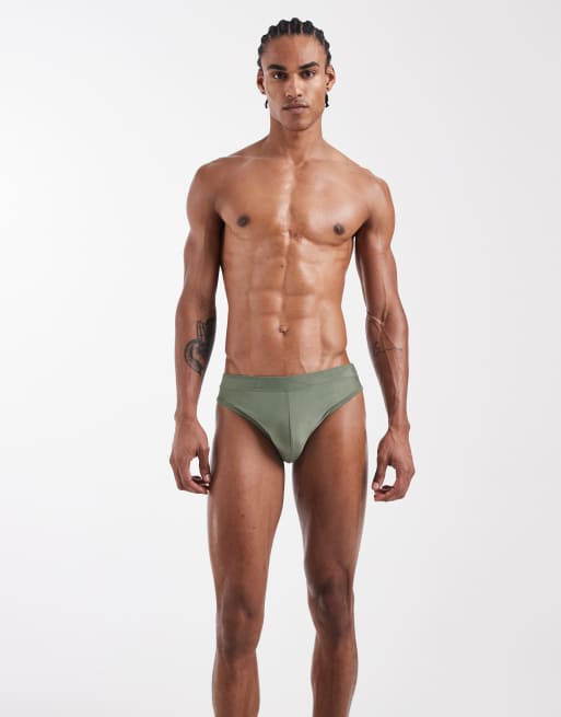 ASOS DESIGN – Badehose in Salbeigrün, 2 von 5