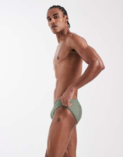 ASOS DESIGN – Badehose in Salbeigrün, 3 von 5