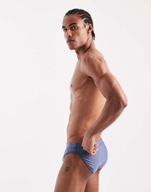 ASOS DESIGN – Badehose in Stahlblau, 3 von 5