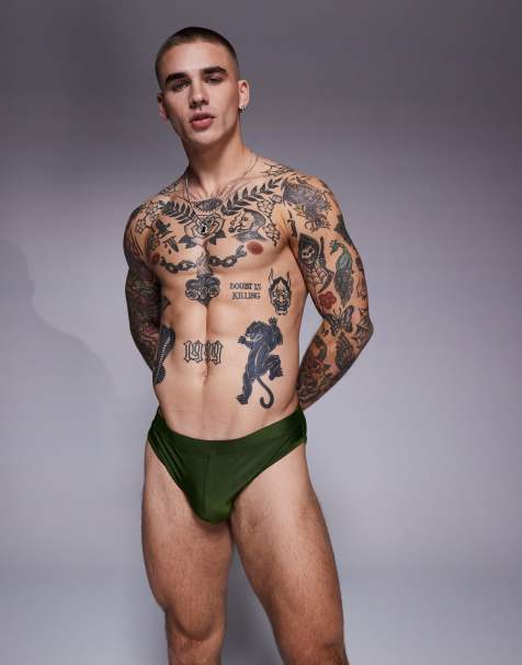ASOS DESIGN – Badehosen in Grün - view 1