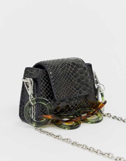 Snakeskin best sale bag asos