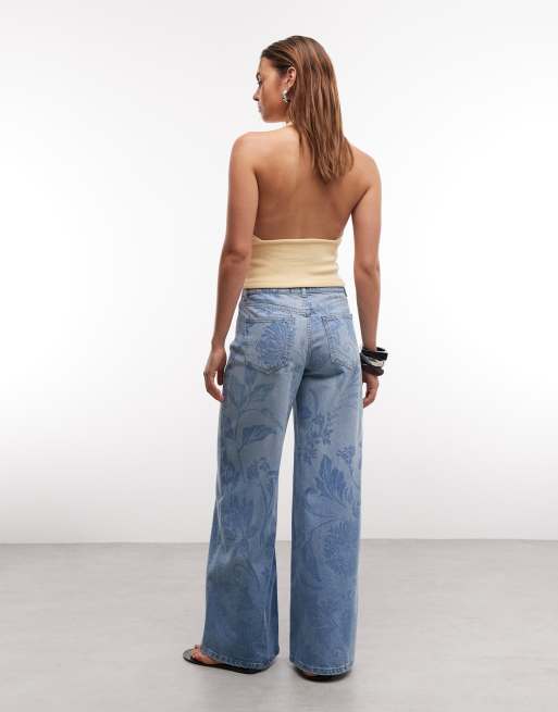 ASOS DESIGN - Baggy boyfriend-jeans med blomstermønster, 3 af 9