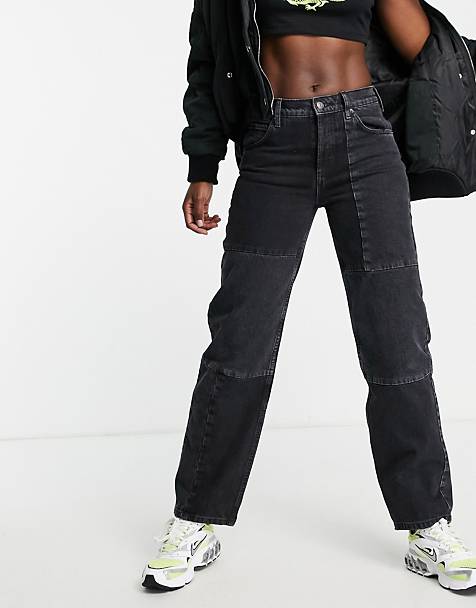 Dames Kleding voor voor Jeans voor Jeans met wijde pijp ASOS Asos Design Tall Boyfriend Jeans in het Blauw Circular Design 