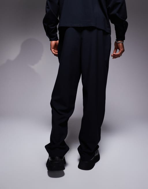 ASOS DESIGN - Baggy broek in marineblauw, deel van co-ord set, 4 van 5