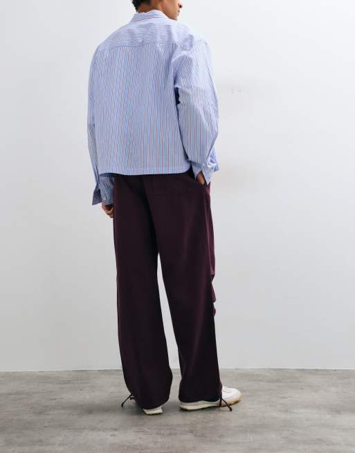 ASOS DESIGN baggy broek in paars met strik aan de zoom, 3 van 5