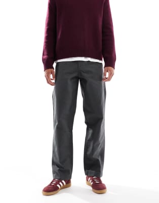 Asos Design Baggy Cargo Pants In Black