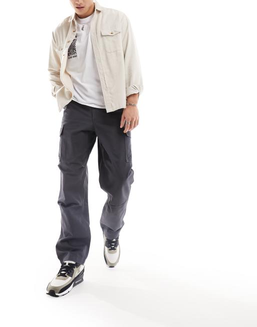 ASOS DESIGN baggy cargo pants in gray, 4 of 5