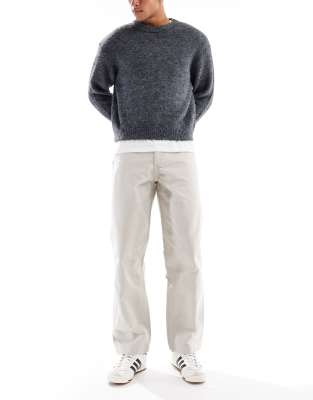 Asos Design Baggy Cargo Pants In White