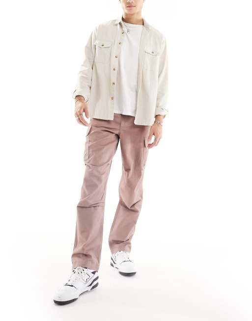 ASOS DESIGN baggy cargo trouser in khaki