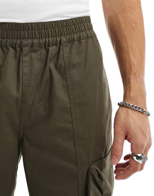 Baggy khaki cargo hot sale pants for mens