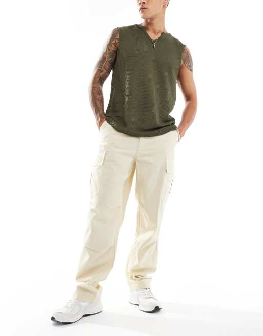 ASOS DESIGN - Baggy cargobroek in bruin