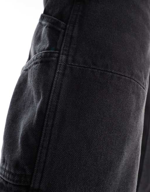 Washed Black Carpenter Jeans