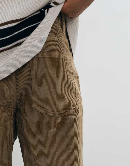 ASOS DESIGN baggy corduroy pants in brown, 4 of 5
