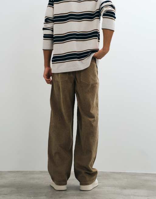 ASOS DESIGN baggy corduroy pants in brown, 5 of 5
