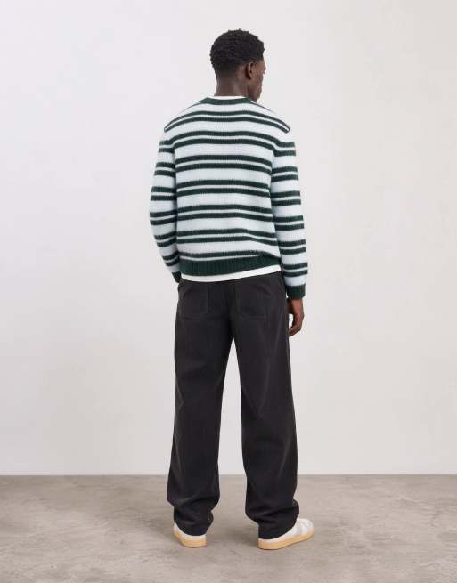 ASOS DESIGN baggy corduroy trousers in charcoal, 8 of 10
