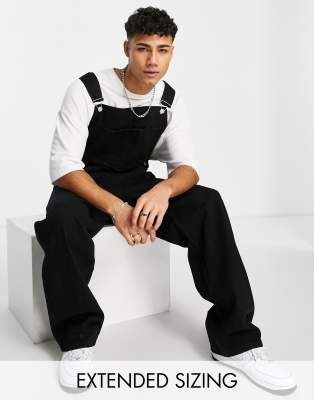 ASOS DESIGN ASOS DESIGN baggy denim dungaree in black