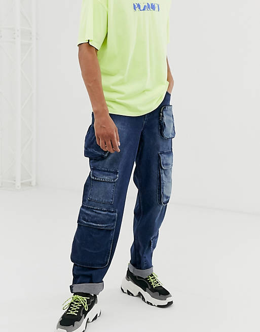 ASOS Herren Kleidung Hosen & Jeans Jeans Baggy & Boyfriend Jeans Loose fit cargo jeans in light 