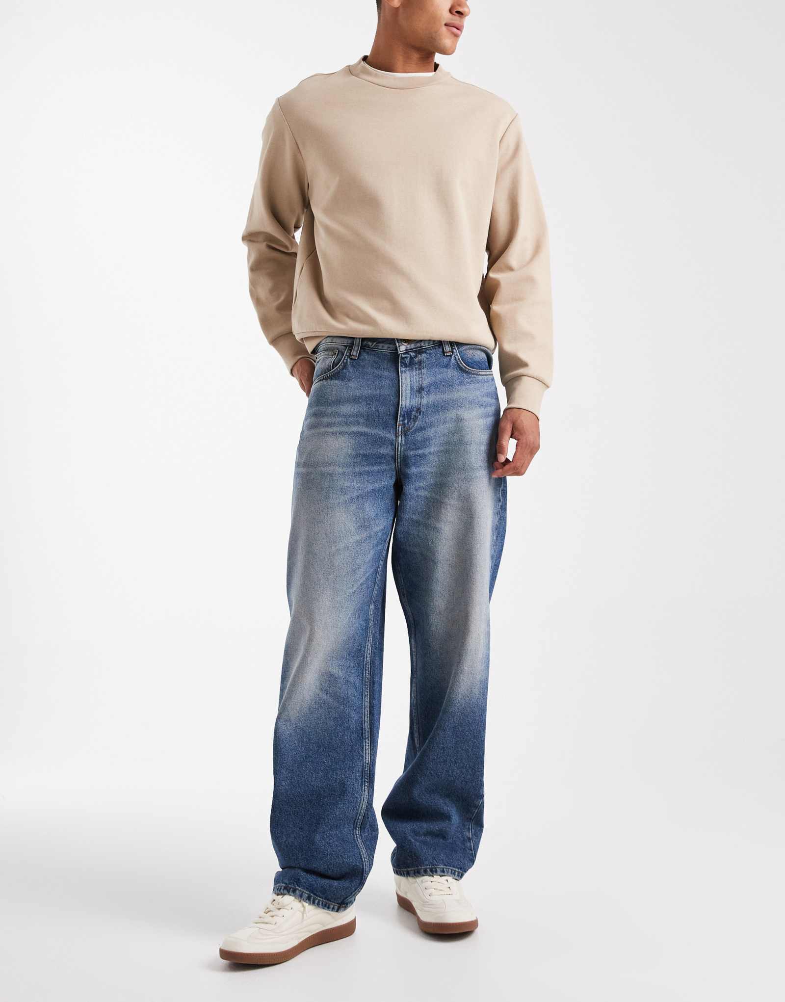  Прямые джинсы ASOS DESIGN черные