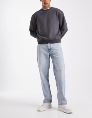 Asos Design Baggy Fit Jeans In White