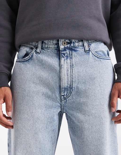 ASOS DESIGN baggy fit jeans in light wash blue, 5 of 5
