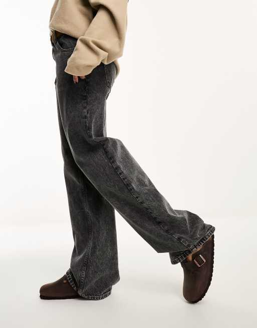ASOS DESIGN  baggy  jean in dark grey, 4 of 5