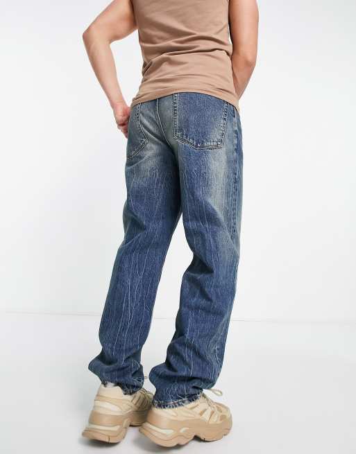 ASOS DESIGN baggy jean in dark tint , 2 of 4