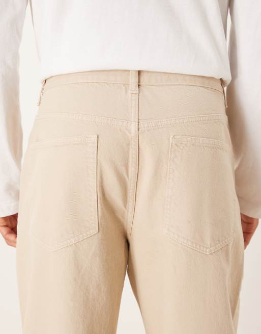 ASOS DESIGN - Baggy jeans i ecru, 4 af 5