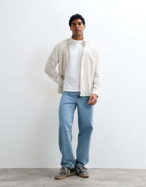 ASOS DESIGN - baggy jeans i light wash blue, 3 af 5
