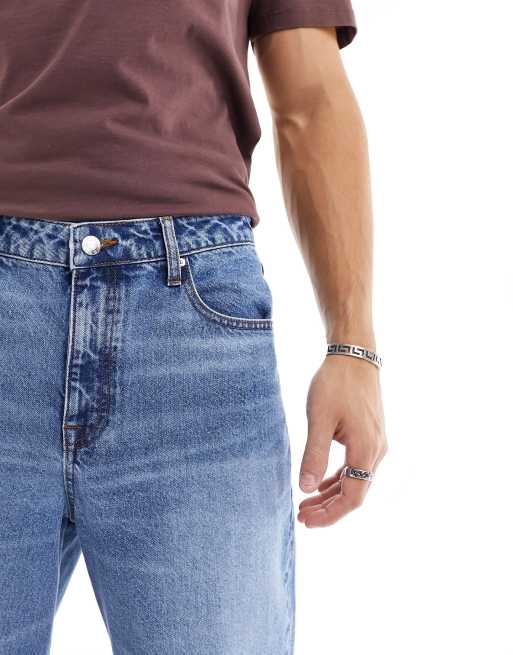 ASOS DESIGN – Baggy jeans i mellanblå tvätt, 5 av 5